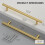 Gold Cabinet Pulls Brushed Brass 5 Pack 7.5in Center 3