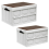 50L Folding Storage Box with Wooden Lid 2