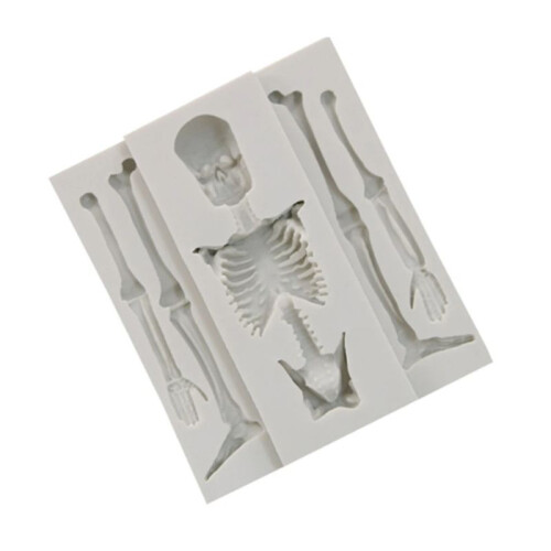 Skull Skeleton Chocolate Silicone Molds 3D Skeleton Bone Silicone Mold for Candy Cookie Making DIY Bakning 2