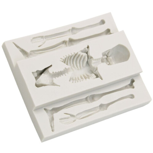 Skull Skeleton Chocolate Silicone Molds 3D Skeleton Bone Silicone Mold for Candy Cookie Making DIY Bakning 1
