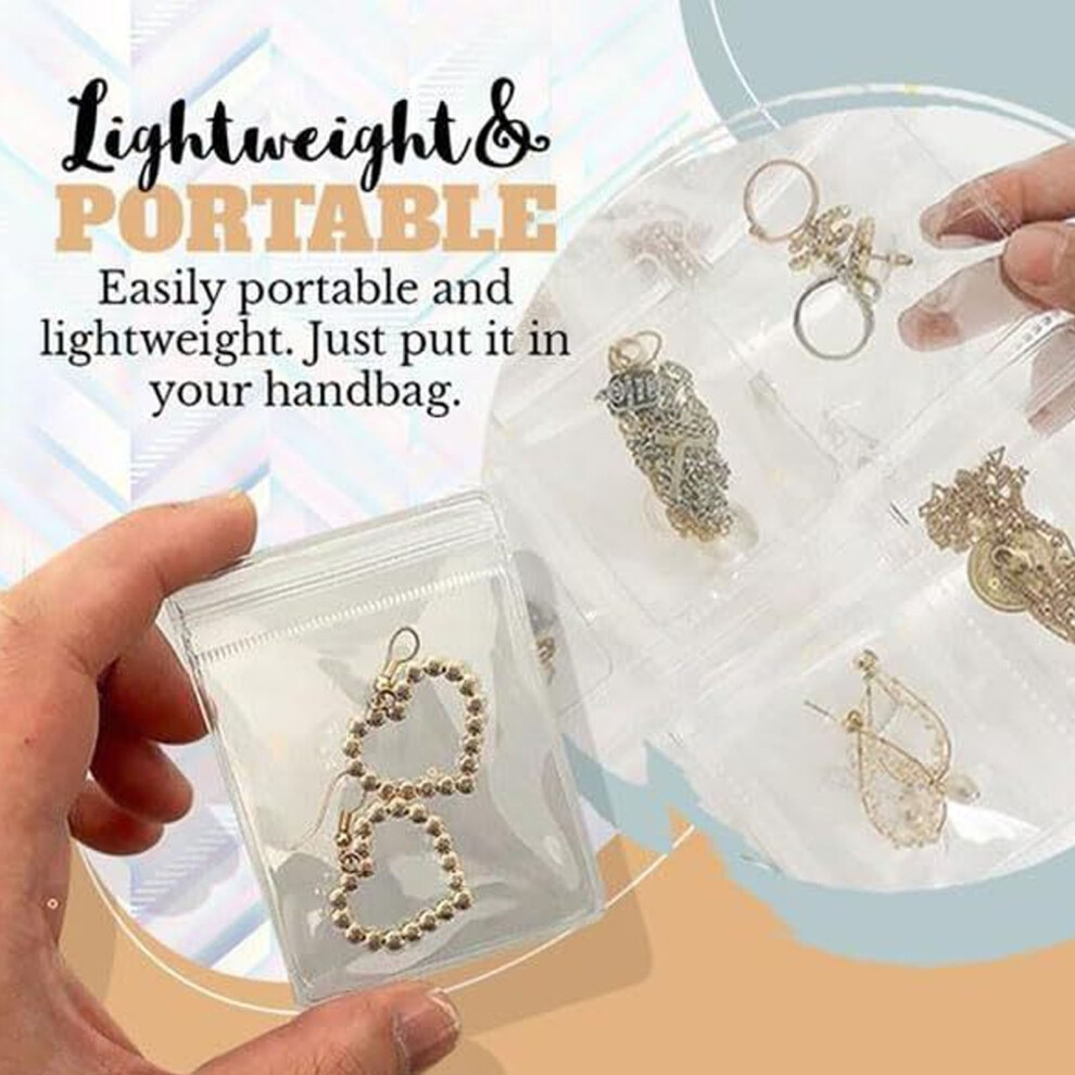 Transparent Jewelry Holder Book 80 Pockets