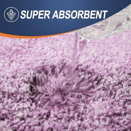 Baderomsteppe mikrofiber 91 x 61 cm rosa-lilla 2