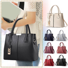 Dames leren schoudertas (crossbodytas) zwart