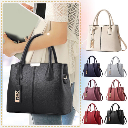 Borsa a tracolla da donna in pelle nera