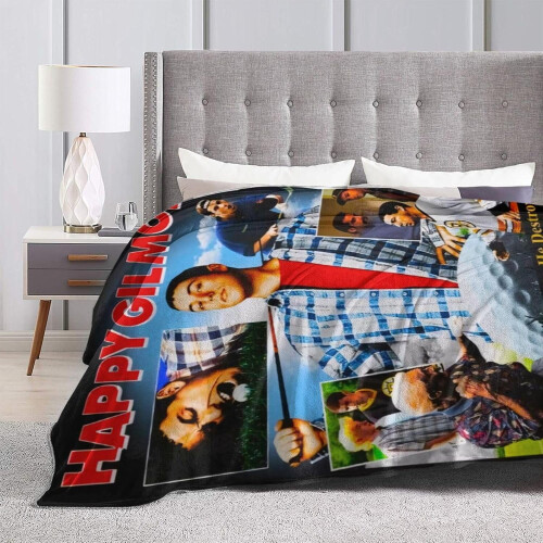 Flannel Throw Blanket 40 x 30 in Black 1