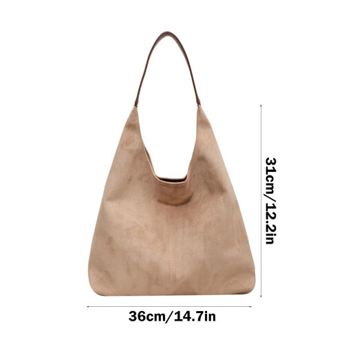 Τσάντα Tote για γυναίκες, τσάντες Hobo Slouchy, σουέτ τσάντα, τσάντα ώμου, δερμάτινες 1