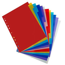 Registerblätter, mehrfarbig, 12er-Pack