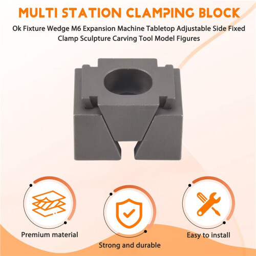Ok Fixture Wedge M6 Expansion Machine Tabletop Adjustable Side Fixed Clamp Sculpture Carving Tool Model Figures 2