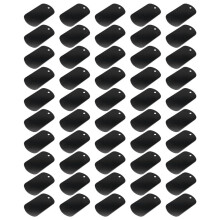 50 Stuks Metalen Stempelen Blanks Zwart voor Stempelen, Gravure Blanks Aluminium Stempelen Blanks Sleutelhanger Blank Dog Tag