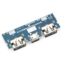 Micro-USB/Type-C 5V 2.4A Dual USB 18650 Boost Battery Charger Board Mobile Power Bank Accessories for Phone DIY A