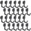 24Pcs Pegboard Hooks J Shape Pegboard Hook Peg Board Tool Organizer Accessories, Black 1
