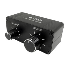 3.5 mm RCA Portable Volume Controller Pre Amplifier W-10P Stereo Dual Channel Stereo Audio Balance Music Home Sound