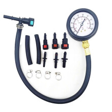 Automobil-Kraftstoffsystem-Benzin-Manometer, Motorrad-Auto-DruckprüFgeräT 0-100 PSI 6,3/7,89/9,49 mit Ventil