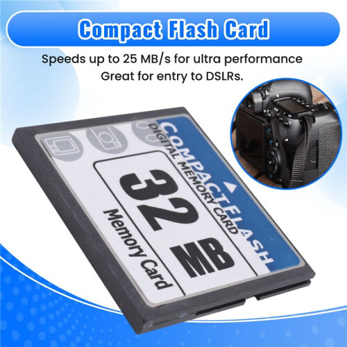 32MB Compact Flash Memory Card for Camera, Advertising Machine, Industrial Computer Card 1