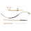 Brass Violin Luthier Tools Kit Violin Sound Post Set Sound Post Installation Tool,Violin Making Repair Tools 1