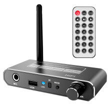 Drahtloser HIFI-DAC-Konverter  5.2-EmpfäNger Audio Koaxial zu R/L 3,5-Mm-Aux-Adapter mit U Disk  Mic