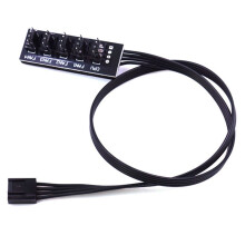 40cm 1 to 5 4-Pin TX4 PWM Fan CPU HUB Splitter PC Case Chasis Cooler Extension Cable Adapter Controller