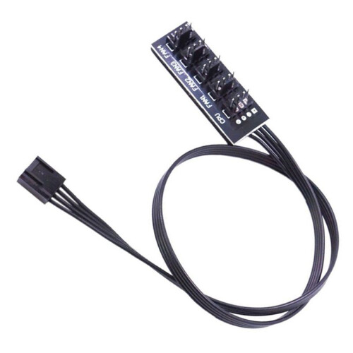 40Cm 1 una 5 4-Pin  TX4 PWM Fan CPU HUB Splitter PC Case Chasis Cooler Extension Cable Adapter Controller 1