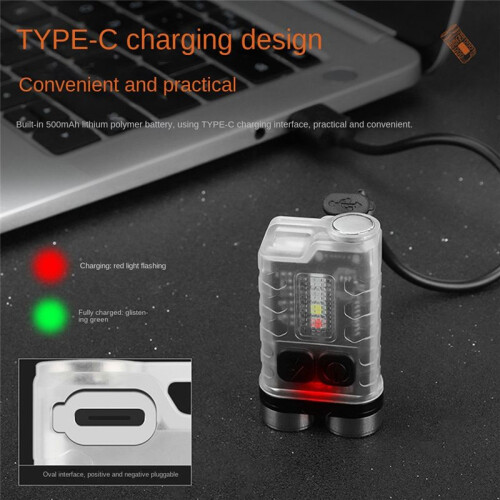 Torch Flashlight USB Rechargeable Flashlight,Small Pocket Flashlight Outdoor Waterproof Light 2