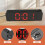 180 Rotation Projection Alarm Clock 12/24H LED Digital Clock USB Charge Ceiling Projector Alarm Clock (Red) 5