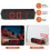 180 Rotation Projection Alarm Clock 12/24H LED Digital Clock USB Charge Ceiling Projector Alarm Clock (Red) 3