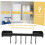 Kitchen Tool Wall Hook Black WallMounted Hanger For Kitchen Storage Rack Easy Install 5
