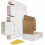 Verzenddozen 13x10x4 inch, wit, gegolfd, set van 15 1