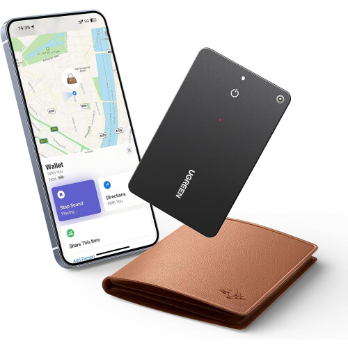 Scheda di tracciamento FineTrack Slim Wallet per iPhone