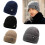 Cappello caldo lavorato a maglia, pullover foderato in pile, 1 pezzo 5