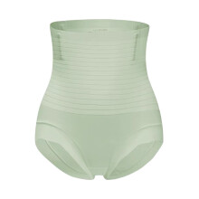 Calcinha modeladora HEVIRGO com controle abdominal, sem costura, que levanta a barriga e o quadril, modela o corpo, cintura alta e afina a silhueta.