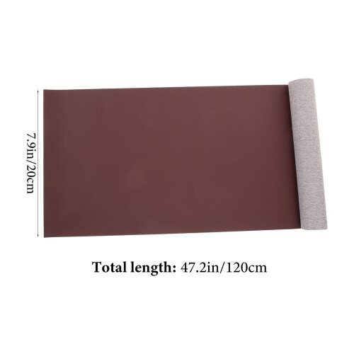 Σεντόνι από δέρμα PU καφέ 120x20cm Υλικό χειροτεχνίας DIY 1
