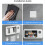 Waterproof Speaker Phone Holder White IPX4 360 Rotatable 5