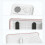 Waterproof Speaker Phone Holder White IPX4 360 Rotatable 6