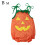Στολή για το Halloween για μωρά αγόρια - Αμάνικο κορμάκι κολοκύθας για νήπια με 8