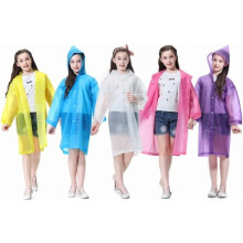 Kids Rain Poncho EVA Reusable 2-Pack for Ages 6-14