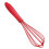 Roter Silikon-Schneebesen, Handmixer, 1 Stück 4