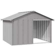 (grey) vidaXL Dog House Kennel Anthracite/Grey 116.5x103x81.5 cm/116.5x153x81.5 cm