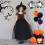 Παιδικό φόρεμα ρόλων για το Halloween με σχέδιο πριγκίπισσας και πέταλα, αμάνικο, 6