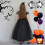 Παιδικό φόρεμα ρόλων για το Halloween με σχέδιο πριγκίπισσας και πέταλα, αμάνικο, 7