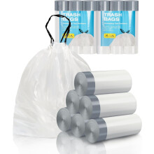 Sacs poubelle Ă cordon, 6 litres, lot de 120