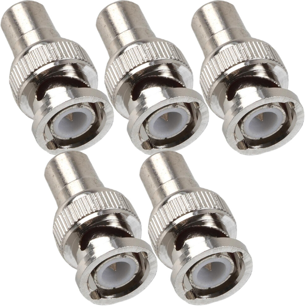 Loops 5X Bnc Male To 1 Rca Phono Female Adapter Cctv Camera Dvr Video Converter Plug