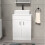 NES Home Onken 600mm White Vanity Cabinet And Rectangle Counter Top Basin Sink Unit 2