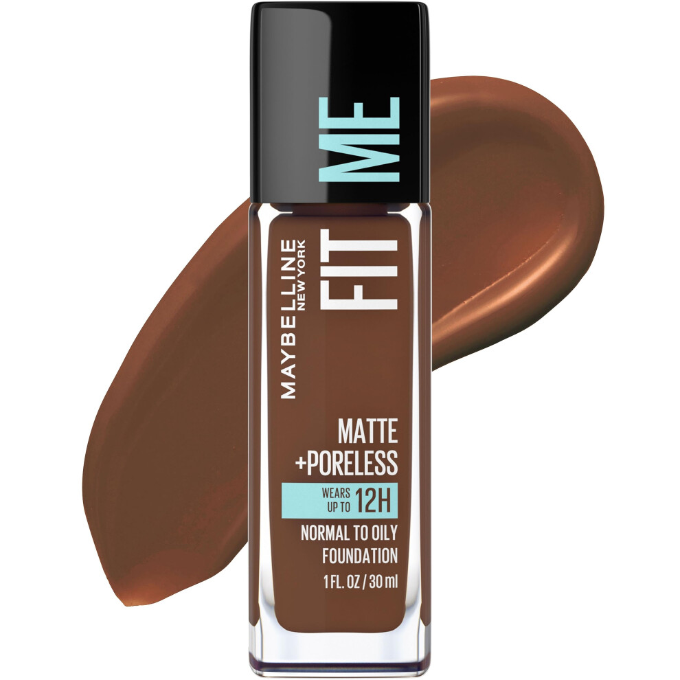 Photos - Foundation & Concealer Maybelline New York Fit Me Matte Plus Pore Less Foundation, Java, 1 Fluid Ounce 