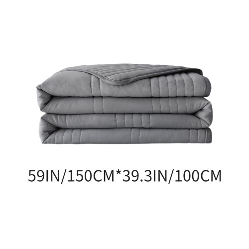 Edredom refrescante de verão, lavável, de cor sólida, leve, com enchimento de fibra, para cama e sofá, tamanho: 39,37 x 59,06 polegadas (cinza). 2