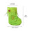 Grüner Weihnachtsstrumpf, gestrickt, bestickt, 18 cm 3