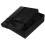 Black decorative ring box with bow and padding 1