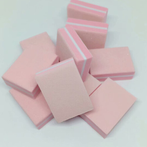 opvise 50Pcs / Bag Nail File Mini Multi-function Sponge Manicure Tools Buffer Blocks for Nail 2