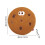 Cookie-Shaped Seat Cushion with Washable Cover 3
