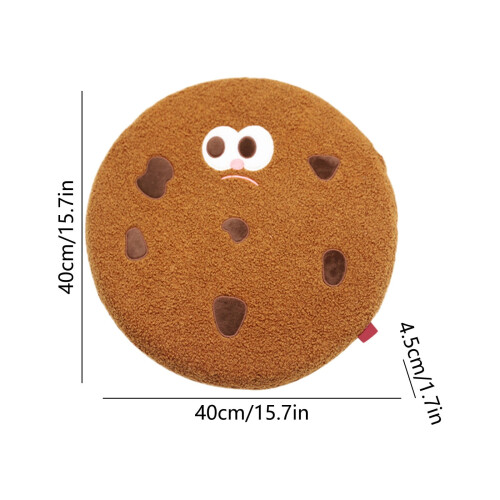 Cookie-Shaped Seat Cushion with Washable Cover 2