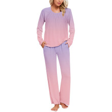 Pyjamaset voor dames, zomerse casual top met print en broek, nachtkleding set, huispak, Lazy One pyjama, maten S-3XL